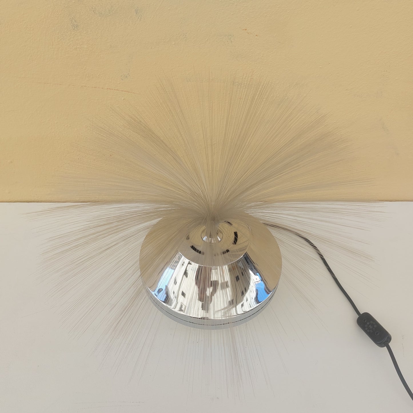 Lampada space age in fibra ottica anni '70