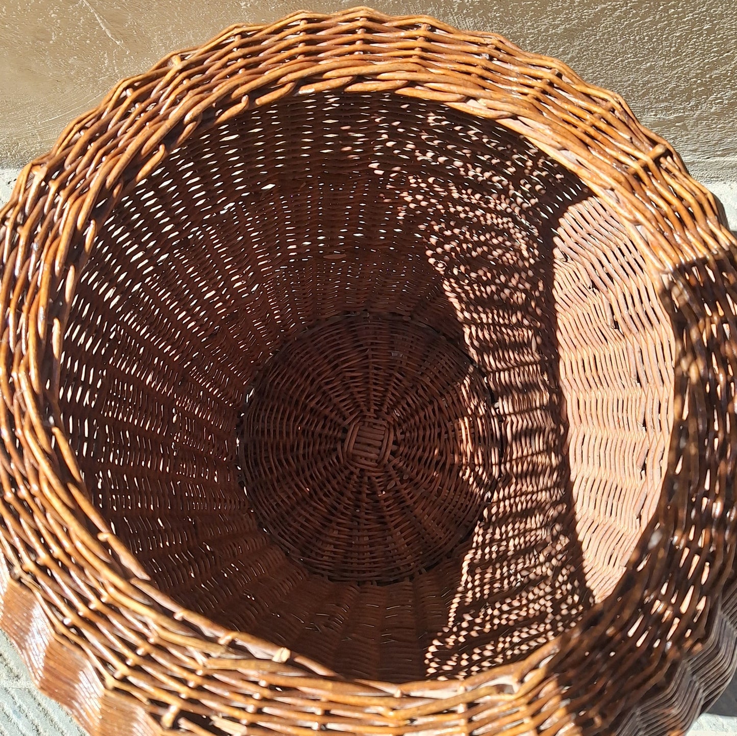 Cesto portabiancheria in vimini