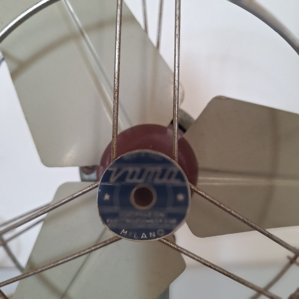 Ventilatore da tavolo VAMA Milano in metallo anni '50-'60