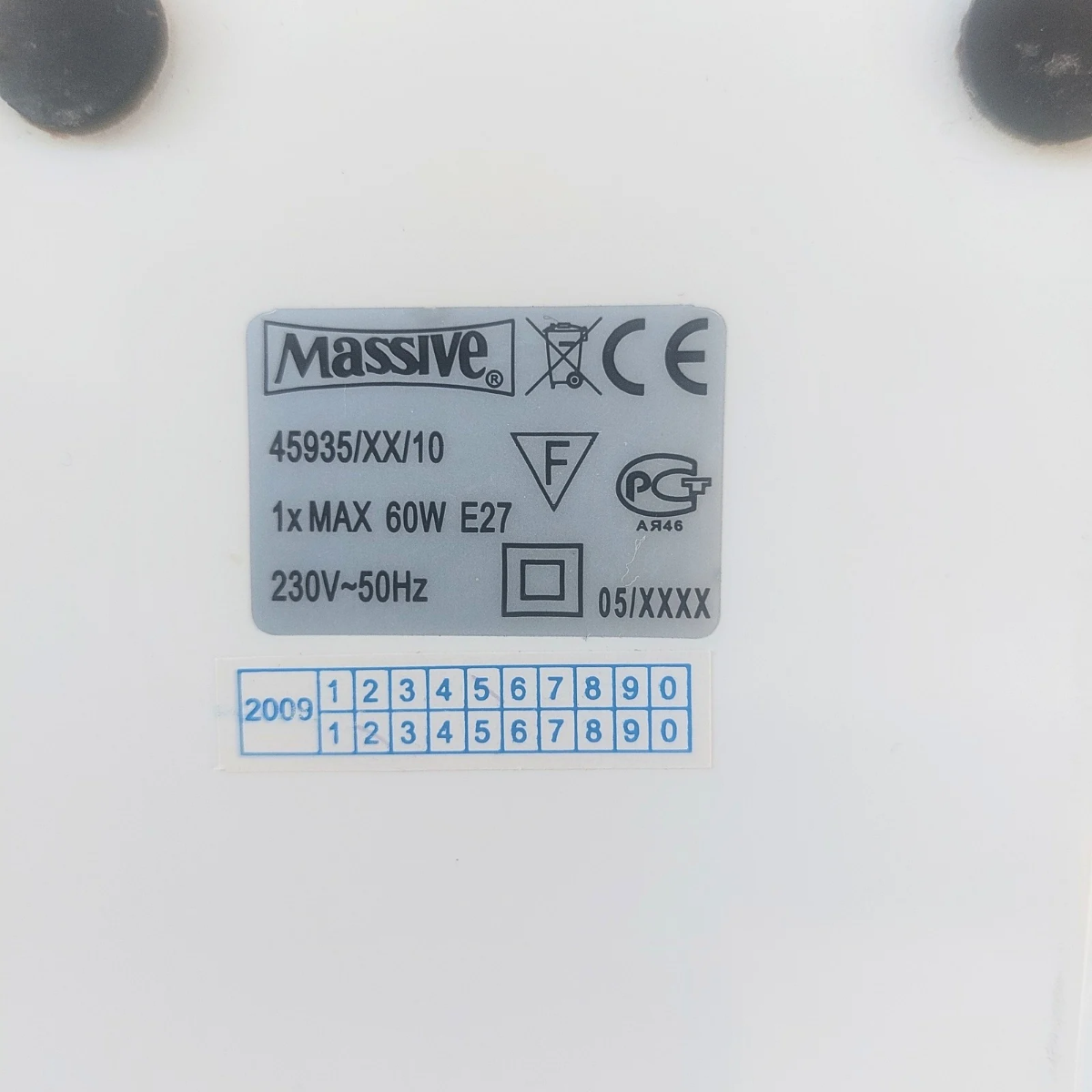 Lampada Massive, Philips, Belgio, anni '90