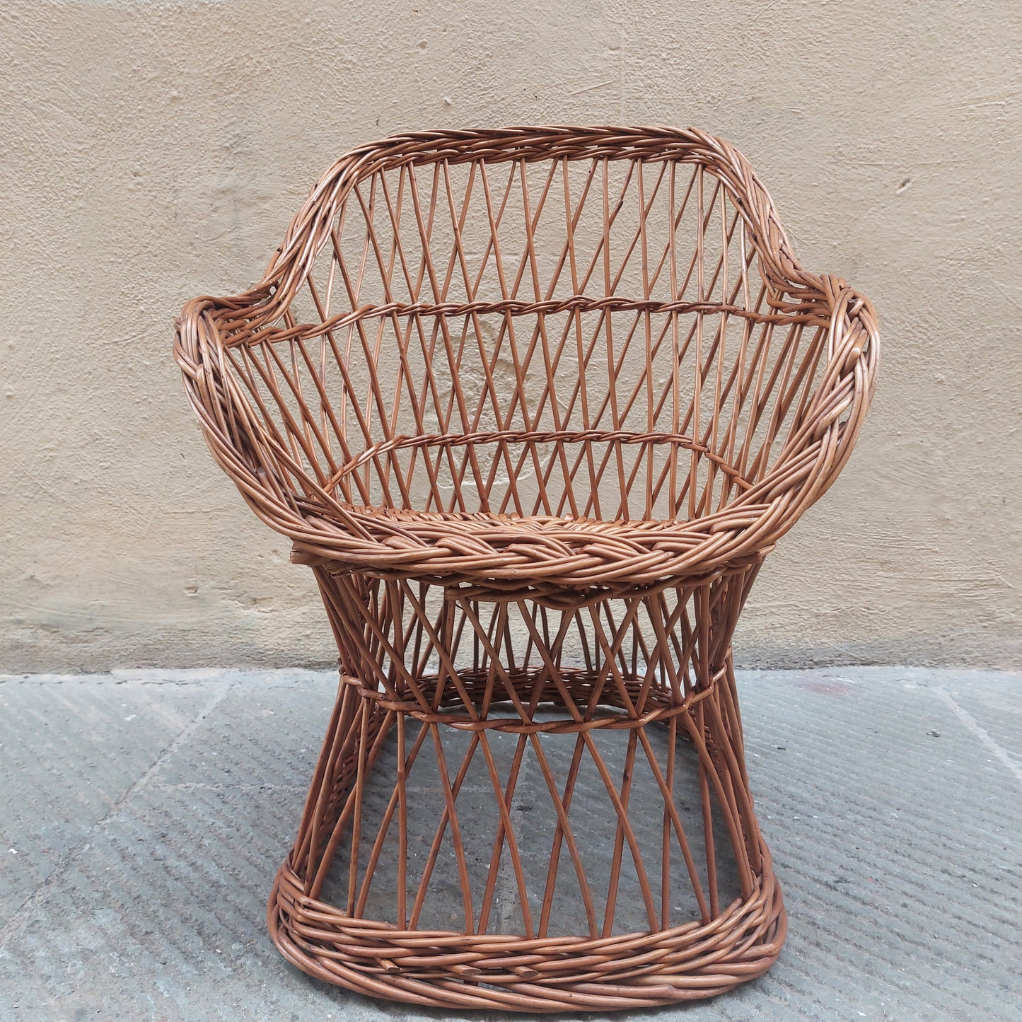 Wicker armchair from the 60s