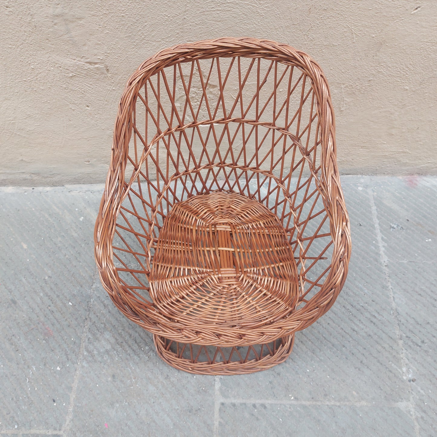 Wicker armchair from the 60s