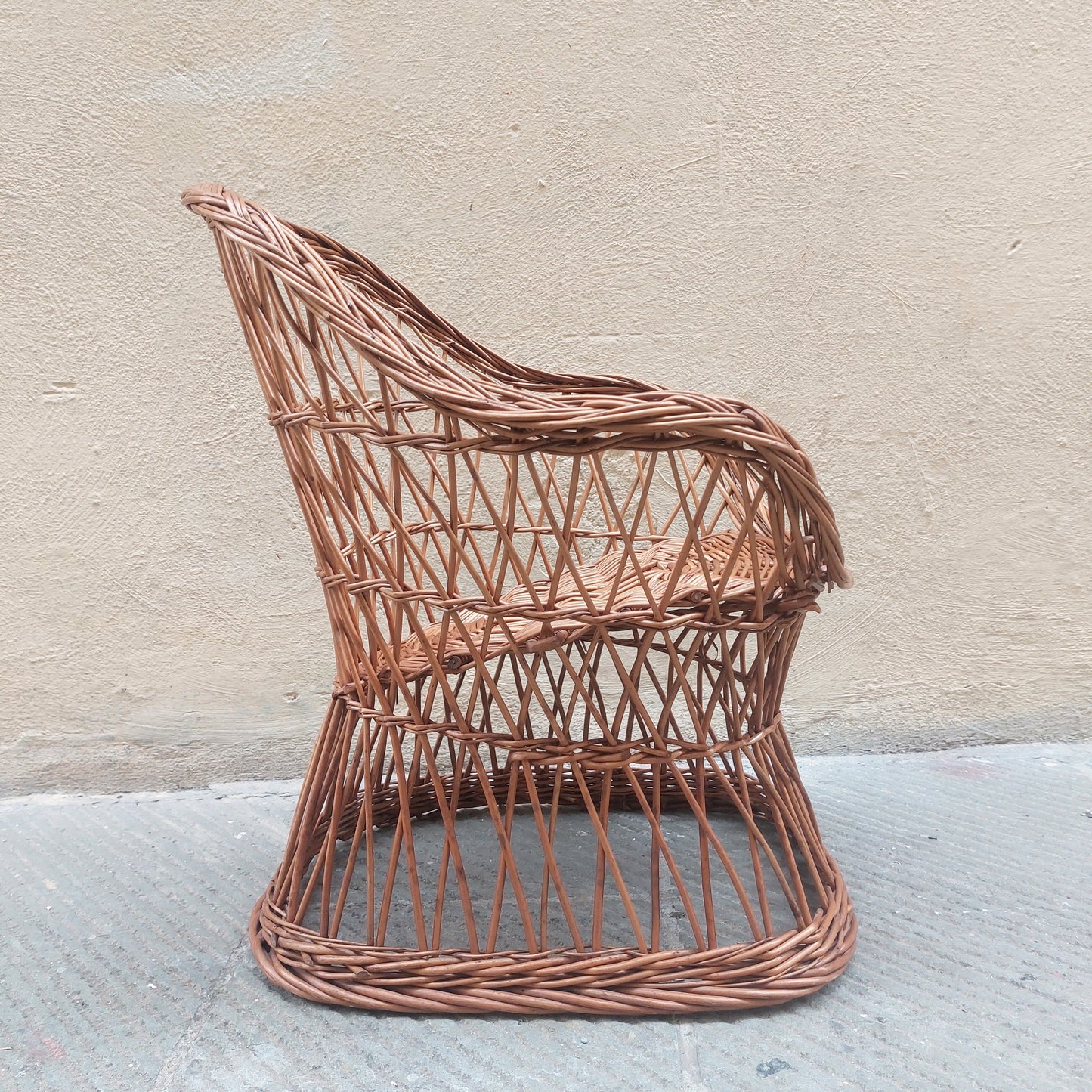 Wicker armchair from the 60s