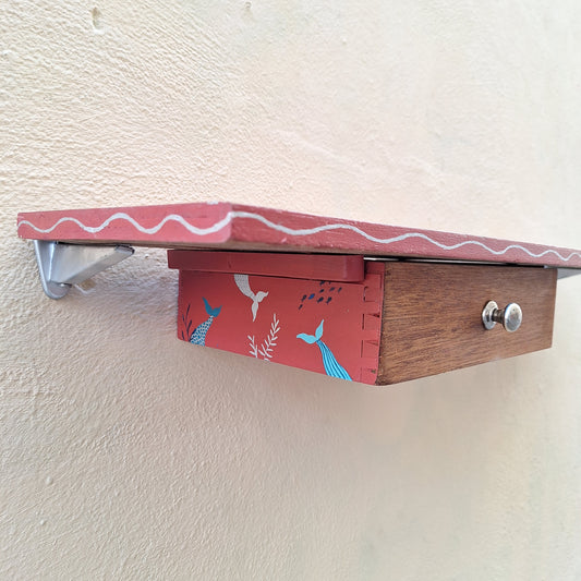 Mensola anni '50 illustrata a mano