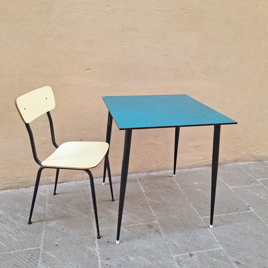 Tavolo quadrato bar anni '70
