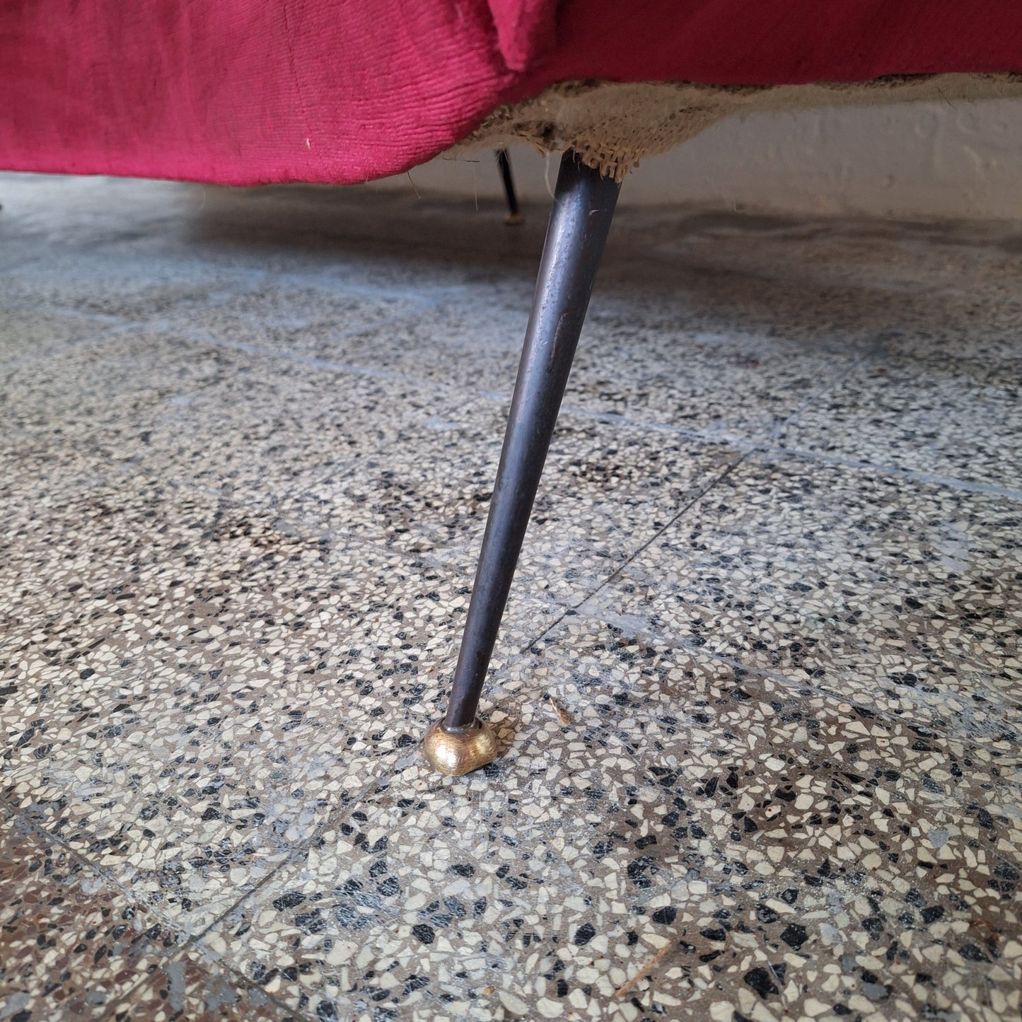 0Divano curvo anni '50 