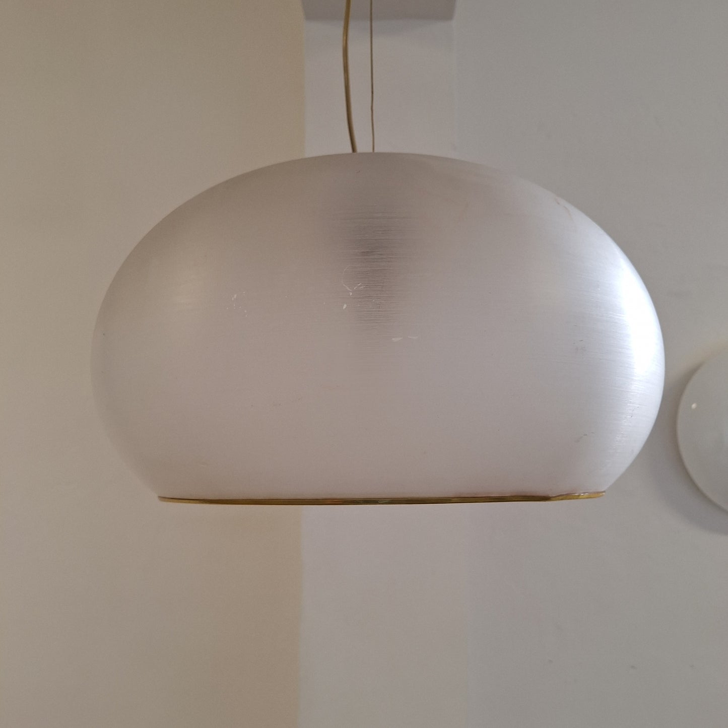 Lampadario anni '70 in vetro acrilico