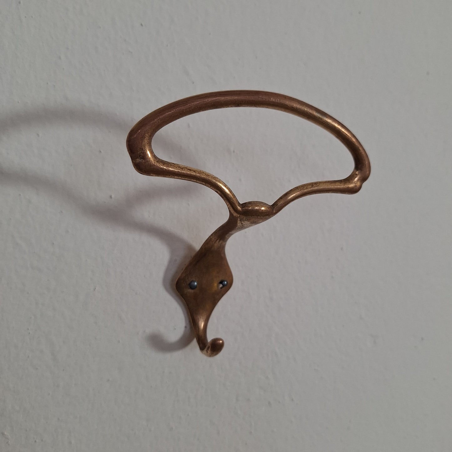 Appendiabiti da parete in ottone, anni '60