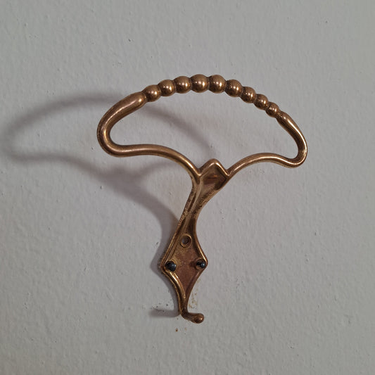 Appendiabiti da parete in ottone, anni '60