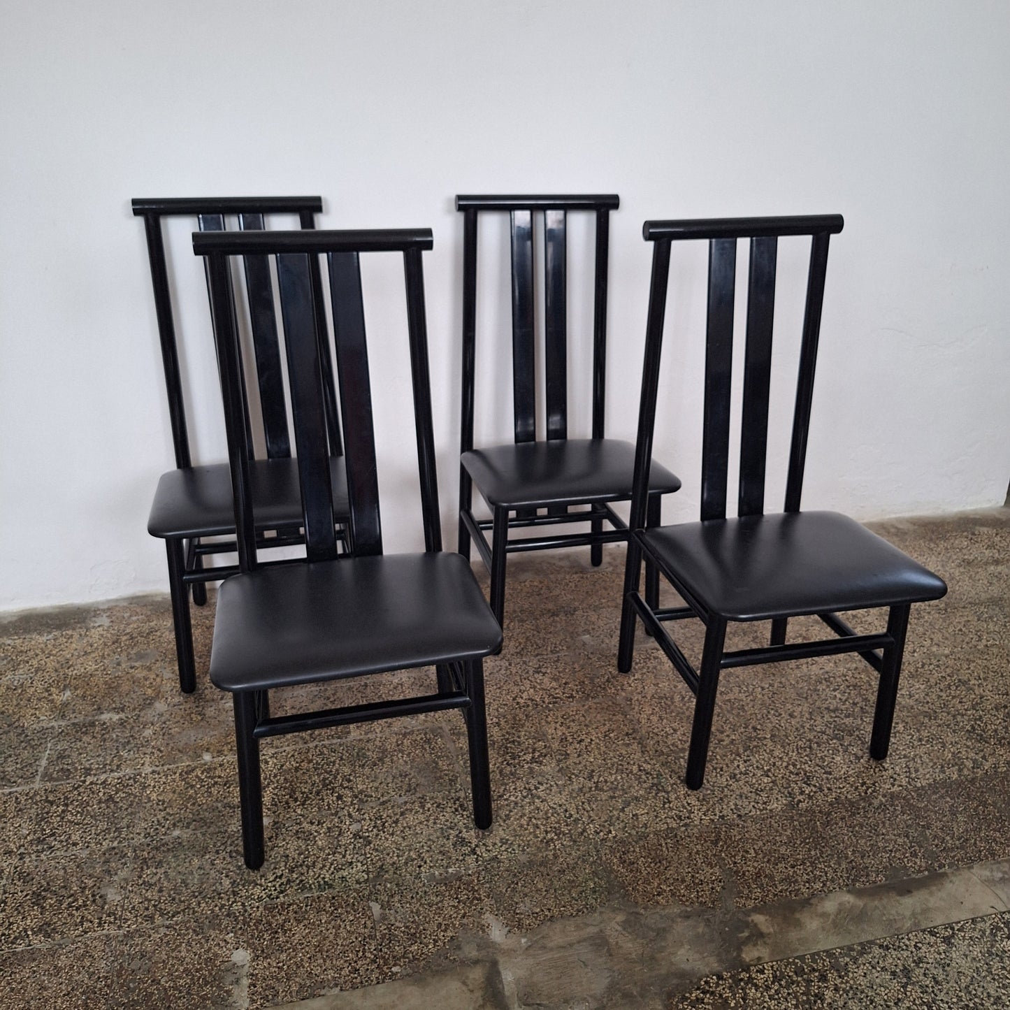 Sedie Zea di Annig Sarian per T70, anni '80, set di 4