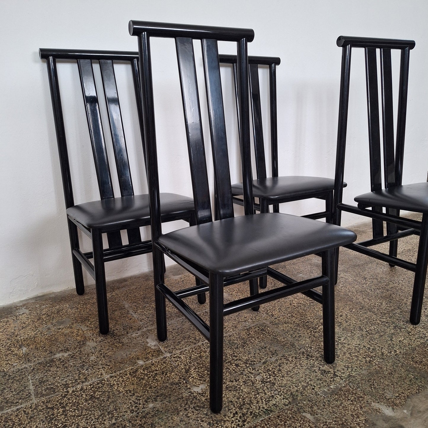 Sedie Zea di Annig Sarian per T70, anni '80, set di 4