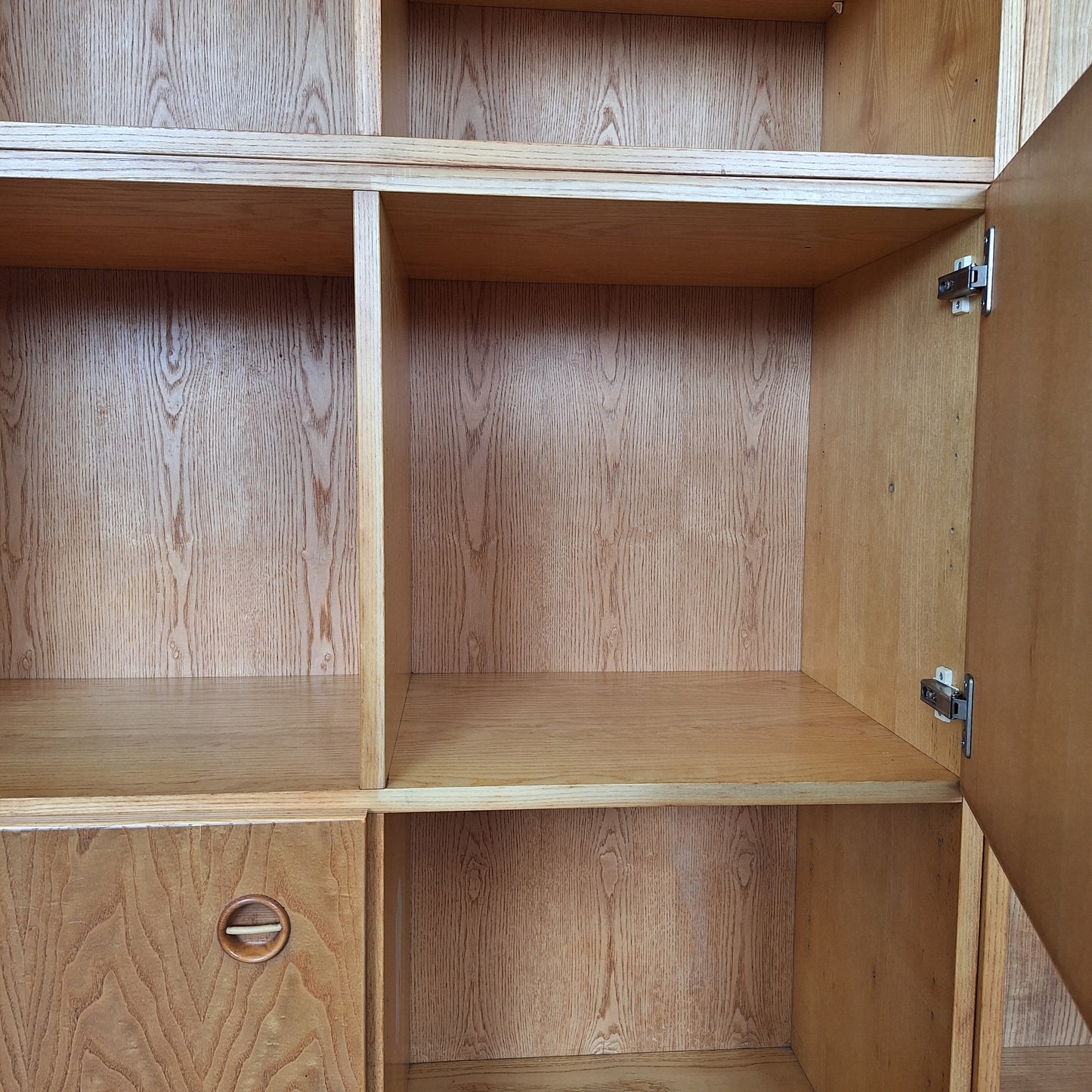 Libreria anni '60 in rovere in stile scandinavo
