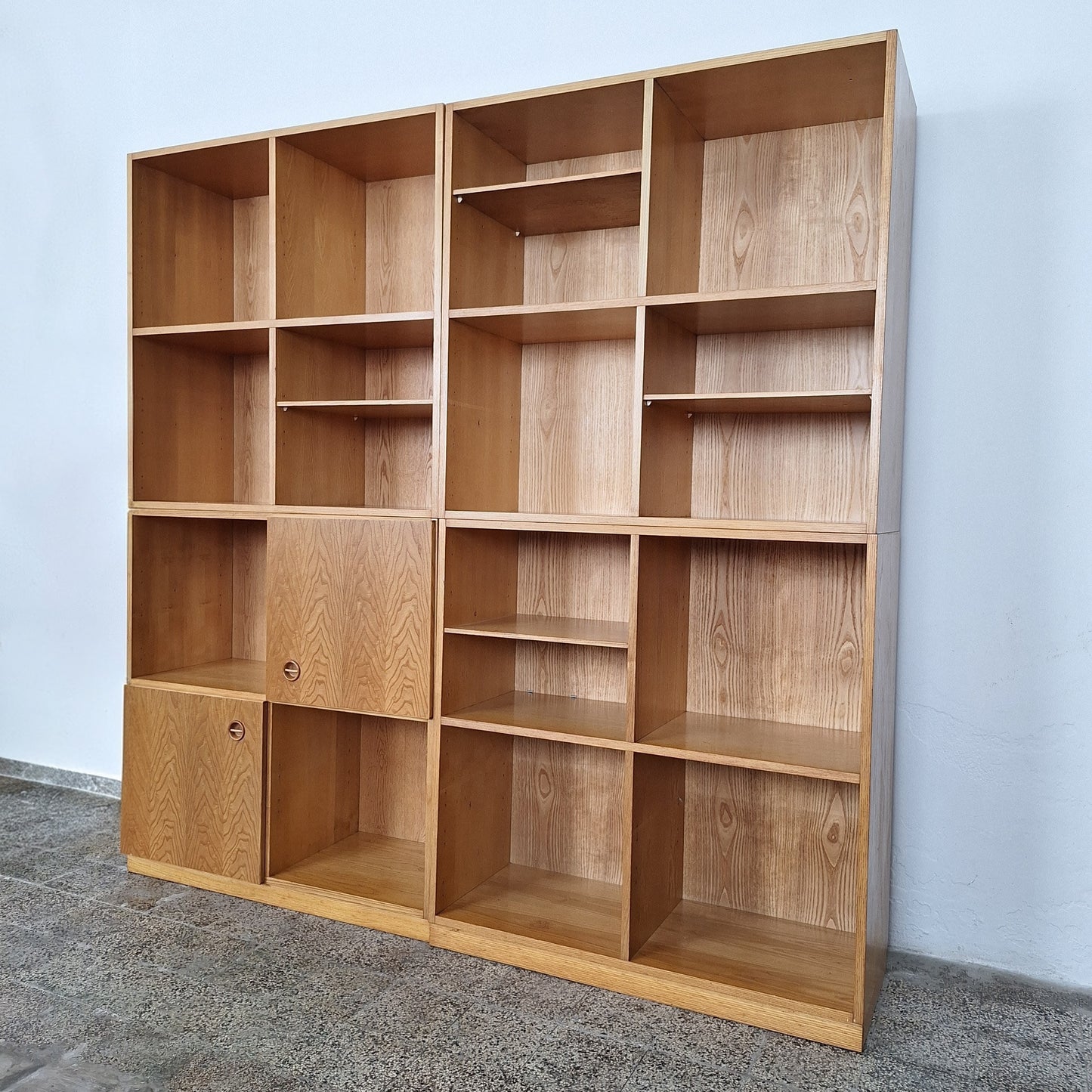 Libreria anni '60 in rovere in stile scandinavo