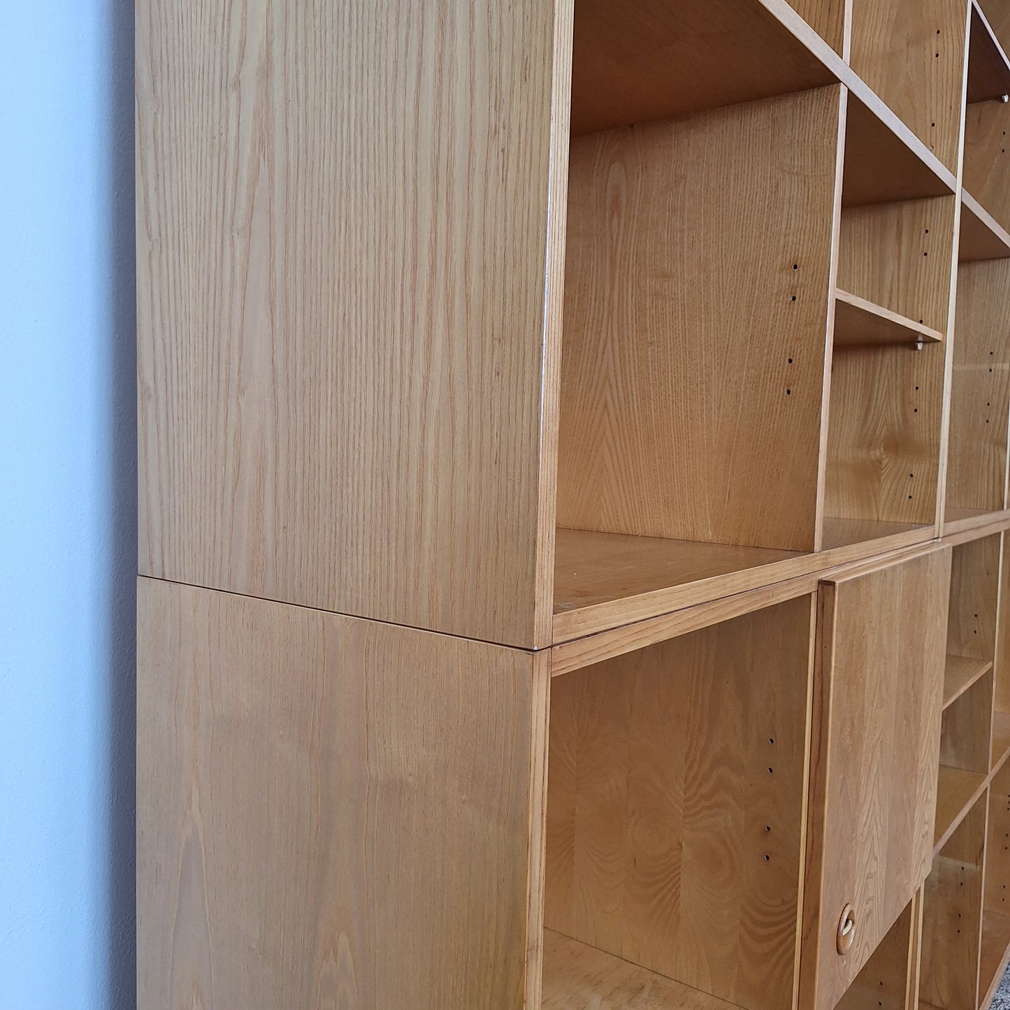 Libreria anni '60 in rovere in stile scandinavo
