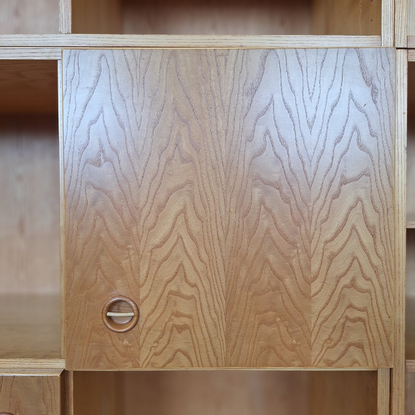 Libreria anni '60 in rovere in stile scandinavo
