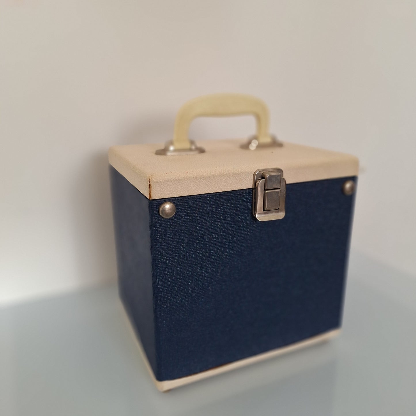 Valigetta porta dischi anni '60 per vinili a 45 giri