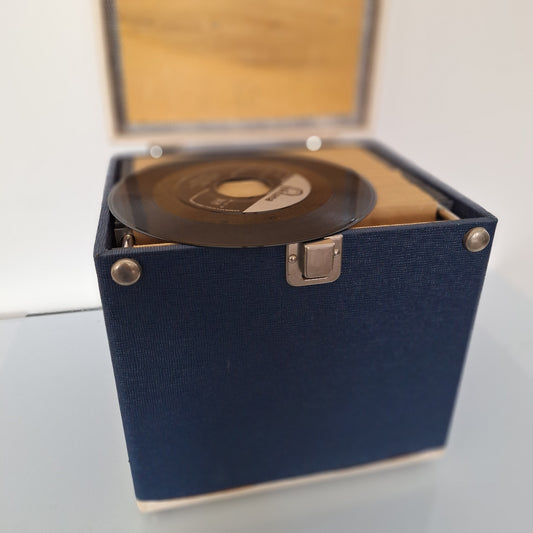 Valigetta porta dischi anni '60 per vinili a 45 giri