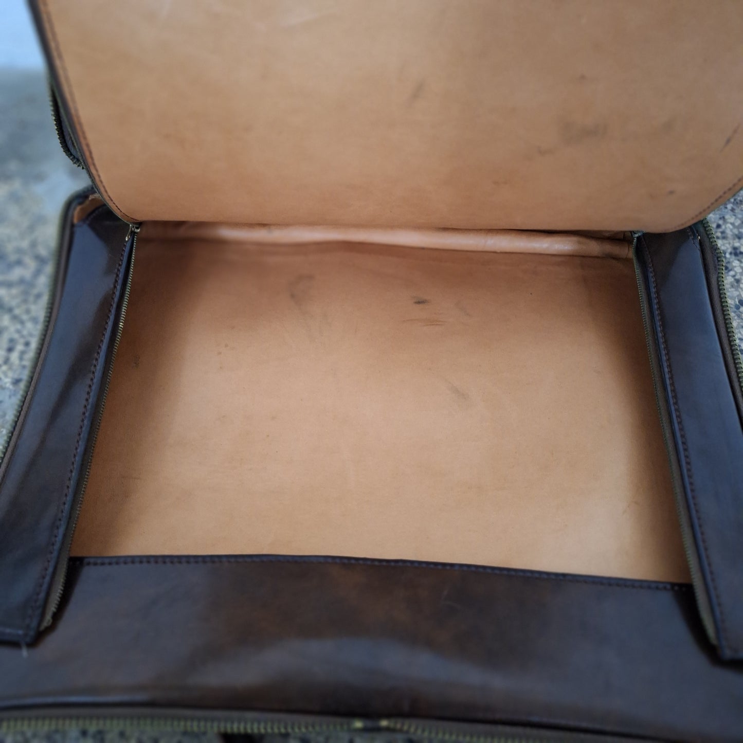 Borsa valigetta 24 ore in cuoio anni '70