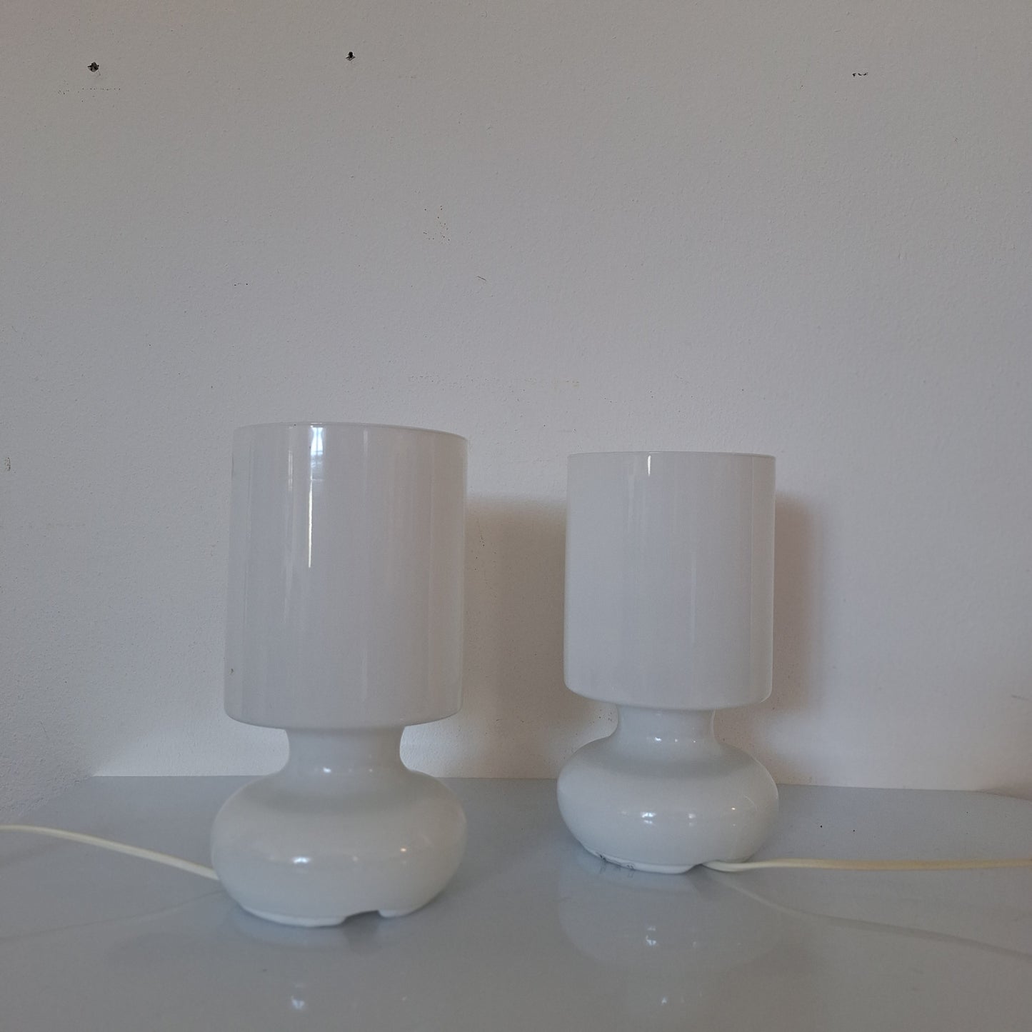 Coppia di lampade da tavolo IKEA "Lykta" anni '90