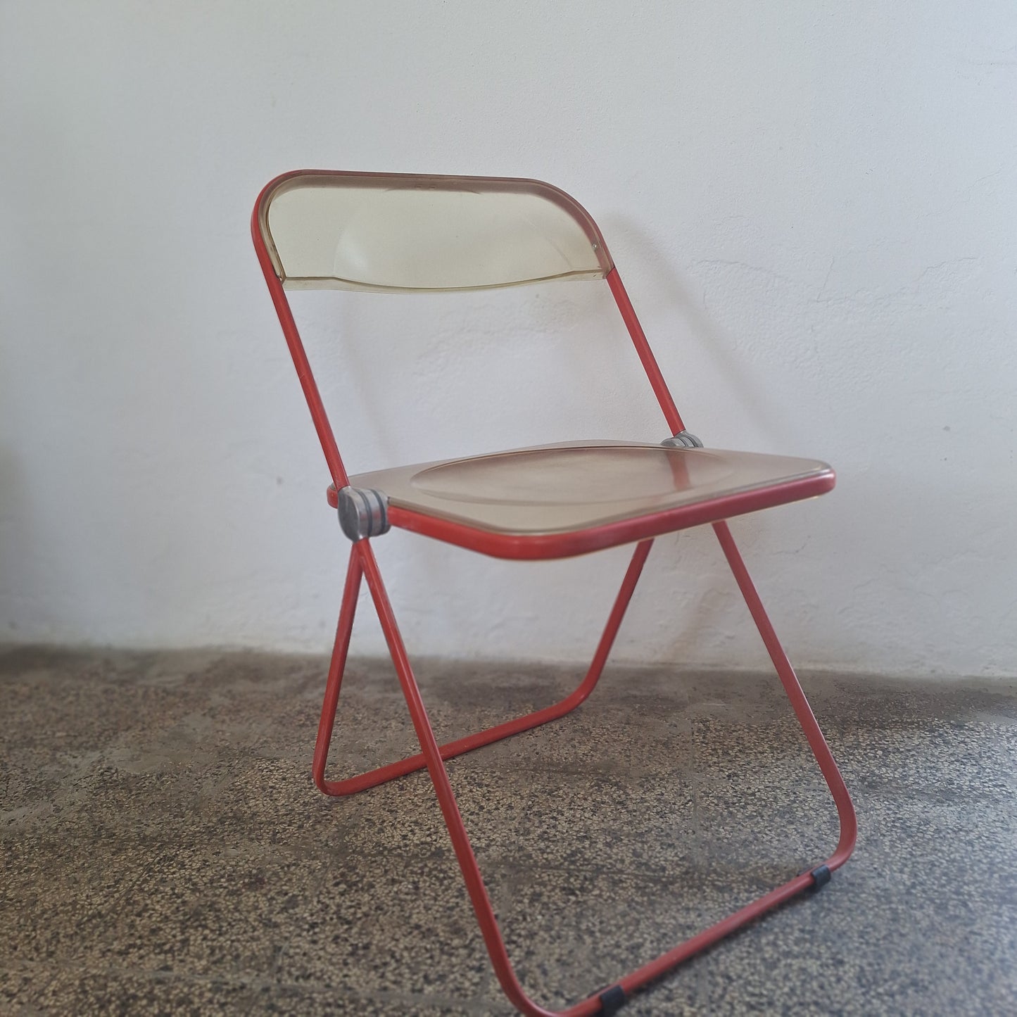 Sedia pieghevole "Plia" originale marchiata, Anonima Castelli, design Giancarlo Piretti, anni '70