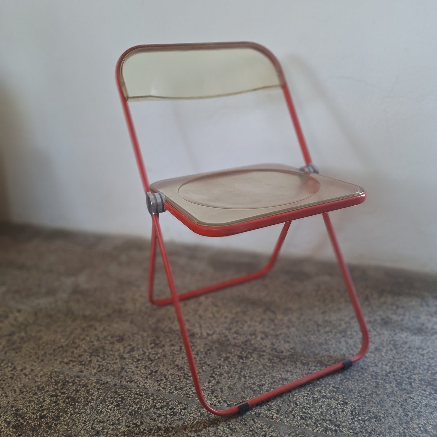 Sedia pieghevole "Plia" originale marchiata, Anonima Castelli, design Giancarlo Piretti, anni '70