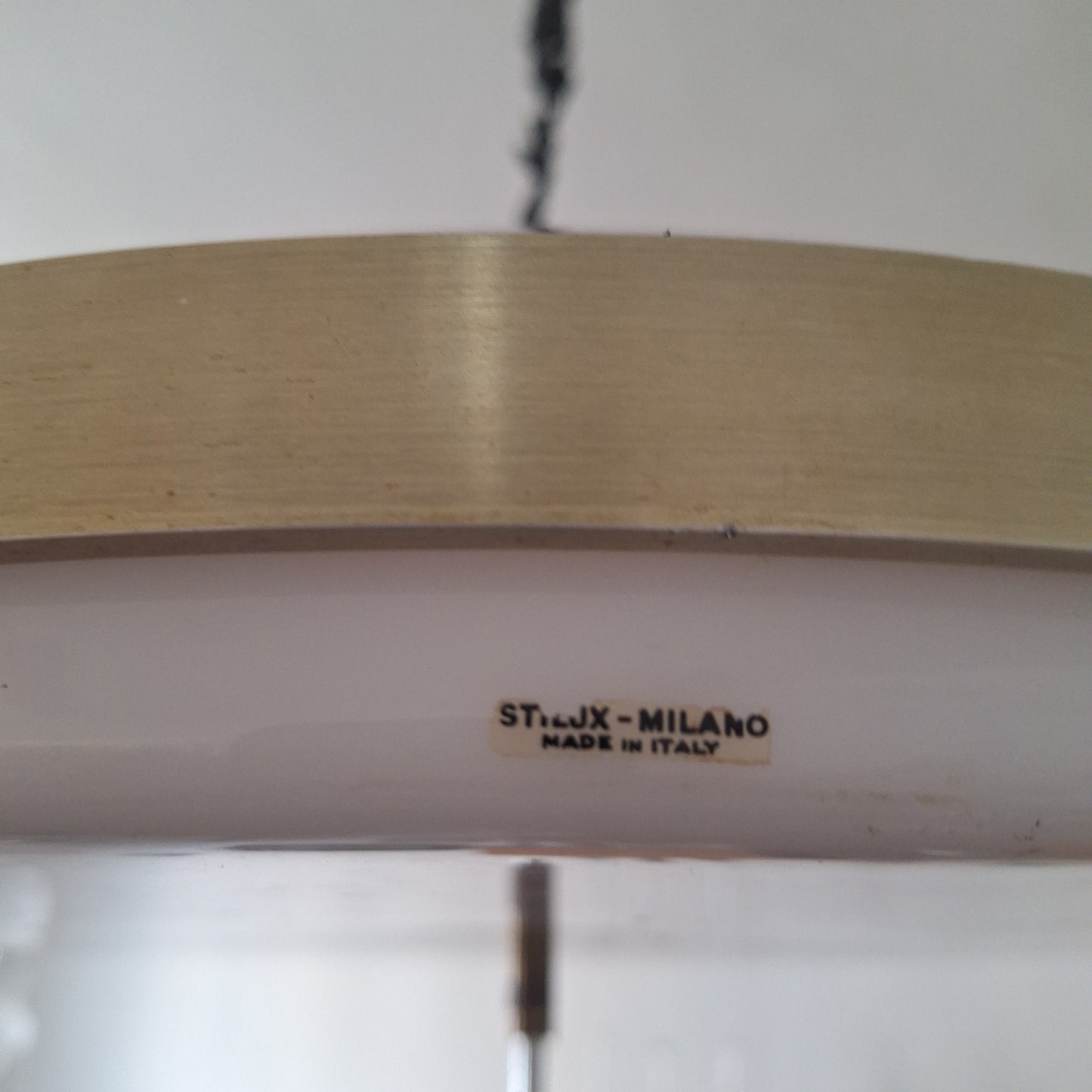 Lampadario a sospensione "UFO" originale marchiato, Stilux Milano, anni '60