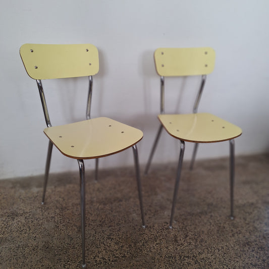 Coppia di sedie in formica anni '60