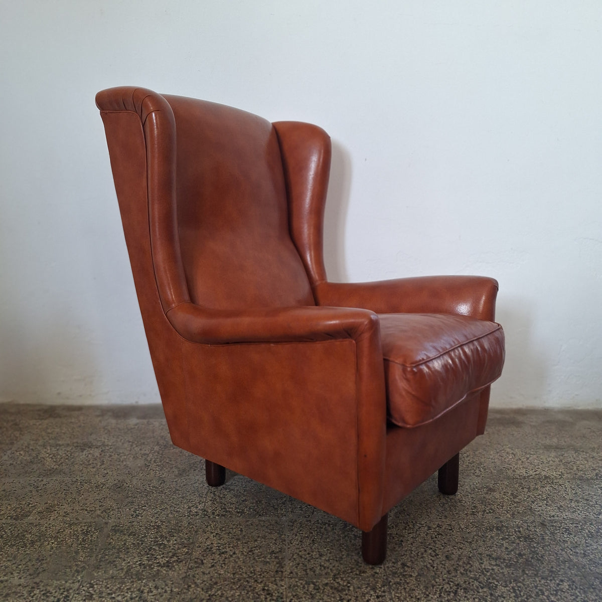 Poltrona in eco-pelle, anni '50-'60