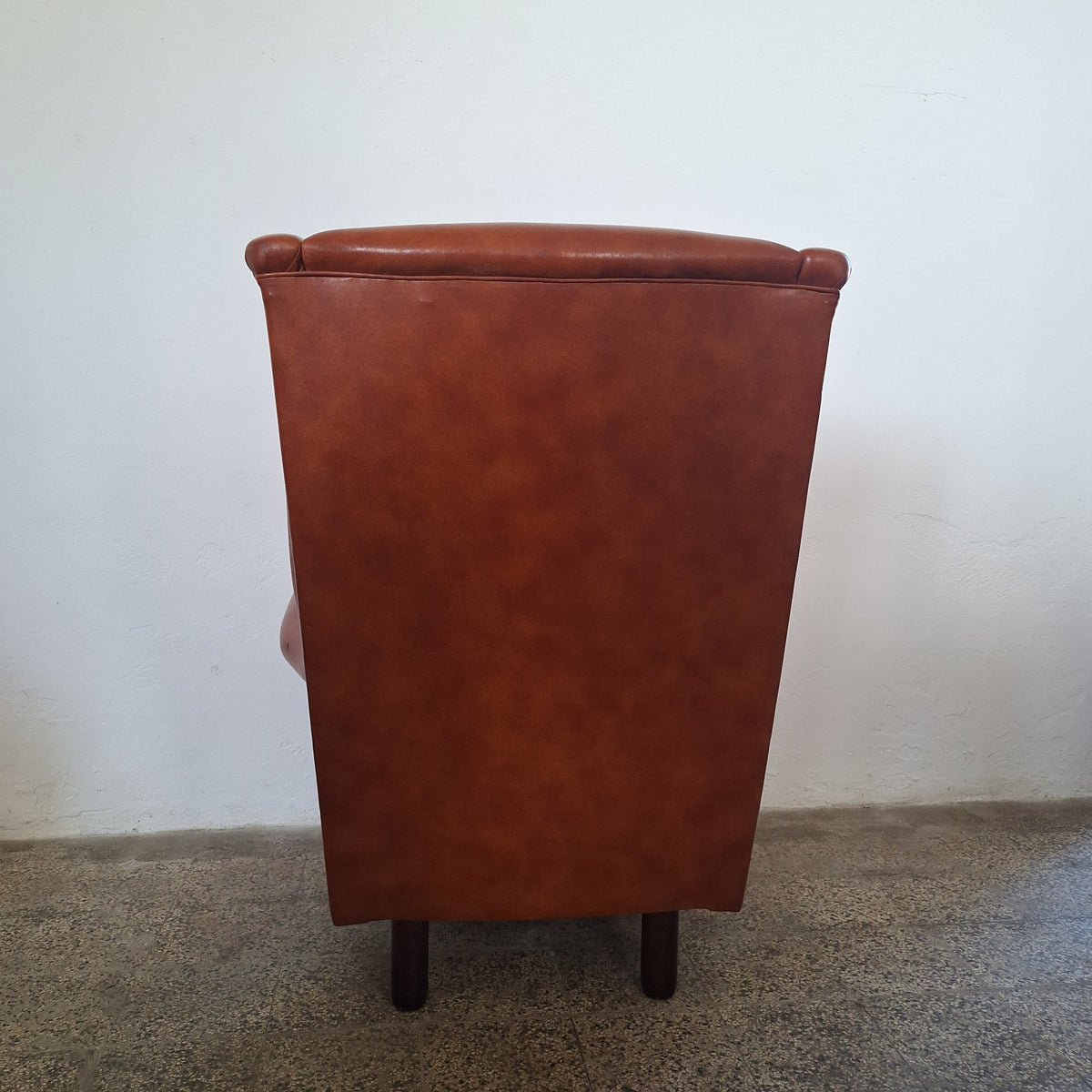 Poltrona in eco-pelle, anni '50-'60