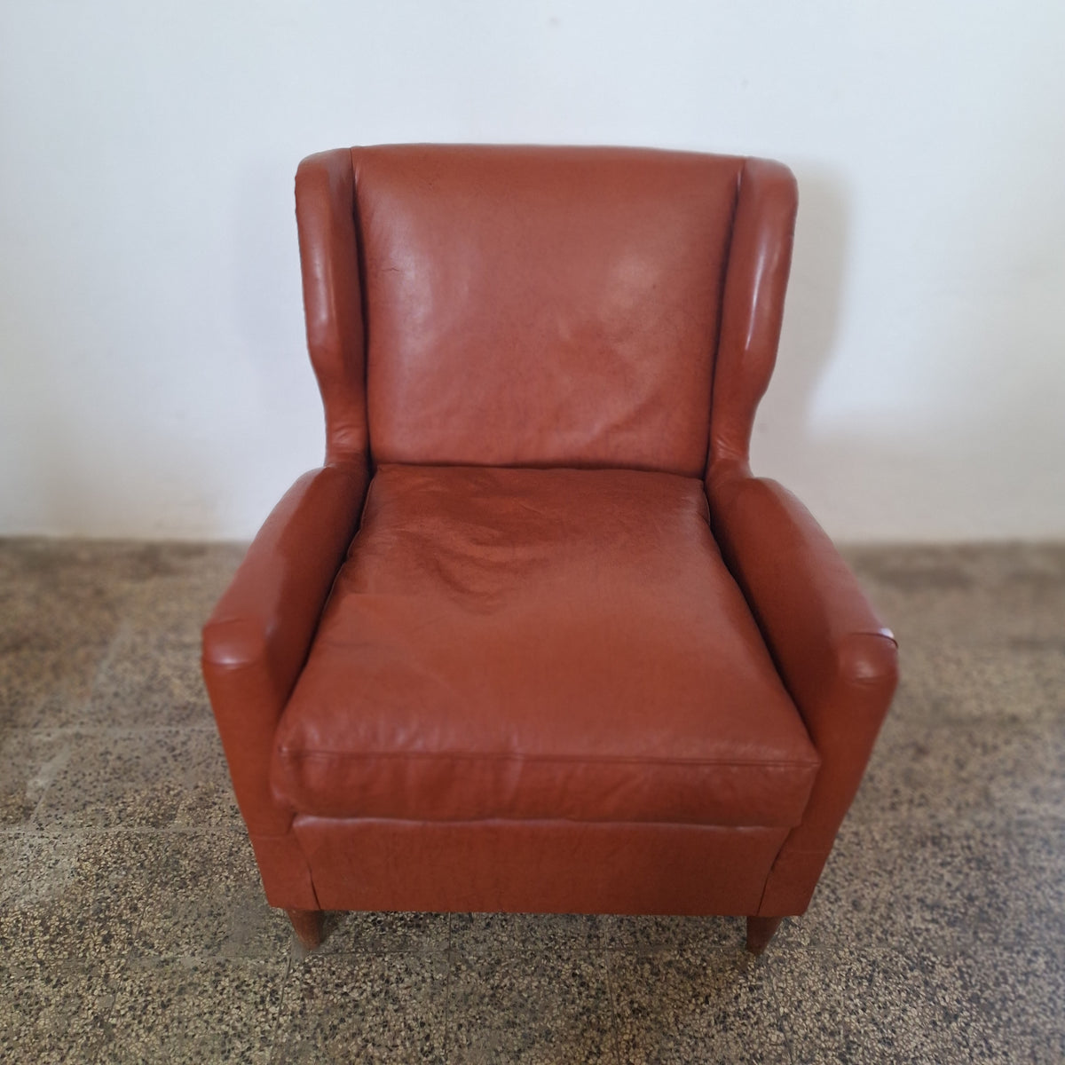 Poltroncina vintage in eco-pelle, anni '50-'60