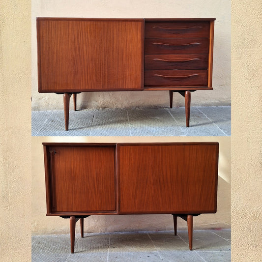 0Coppia di credenze di Amma Torino anni '60, stile scandinavo