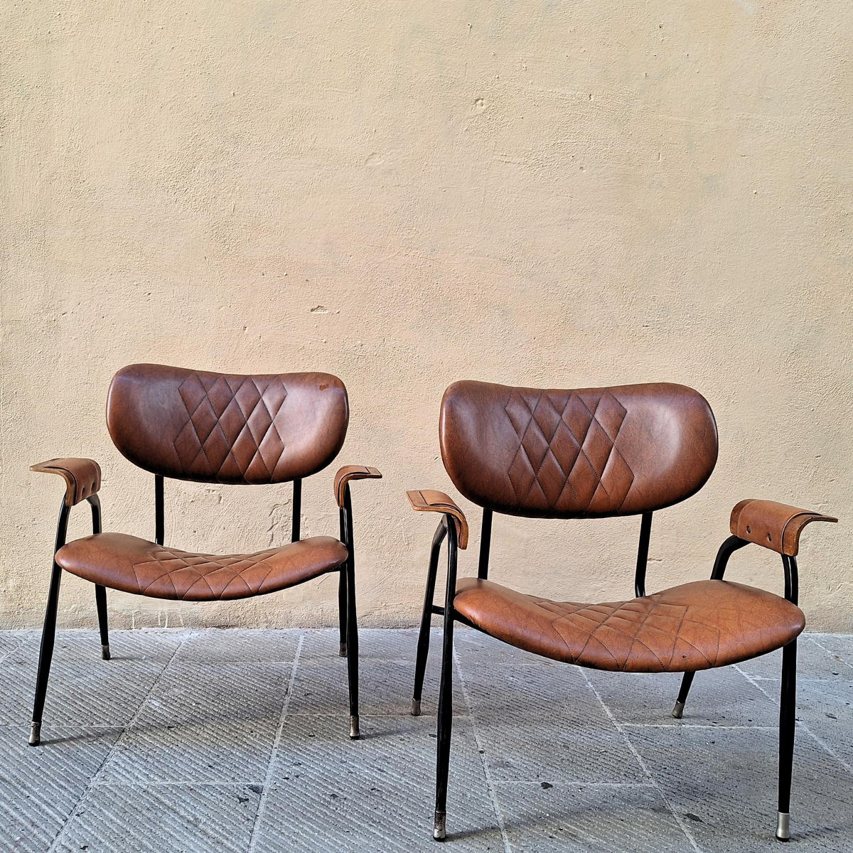Coppia poltroncine Gastone Rinaldi anni '50