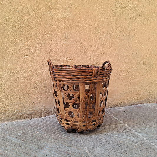 Cesto vintage in bambù 