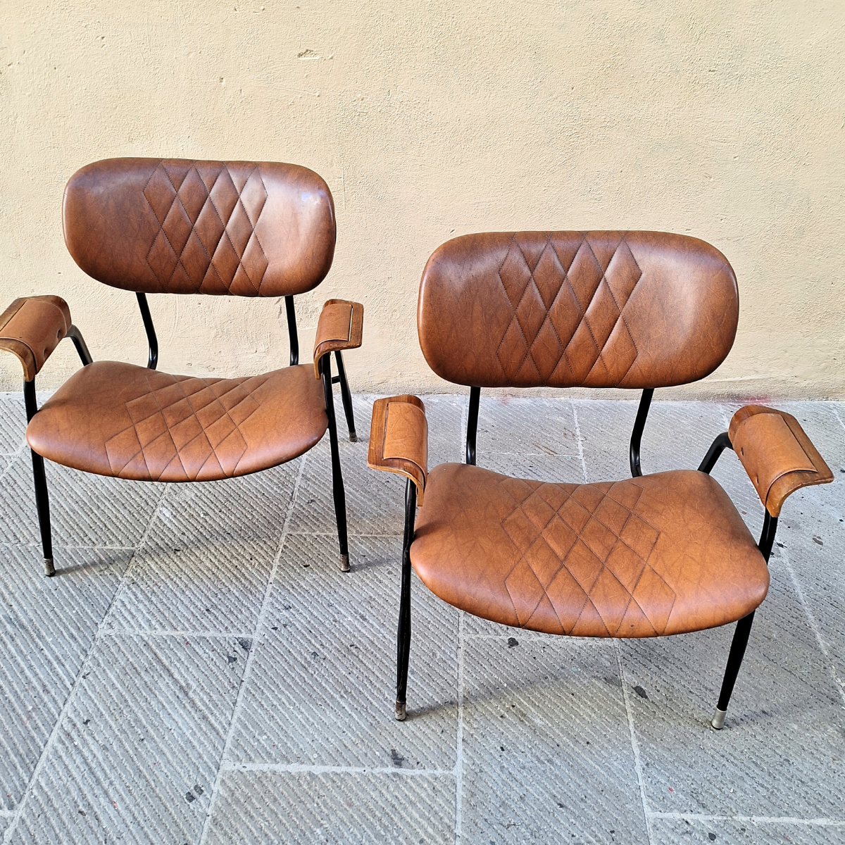 Coppia poltroncine Gastone Rinaldi anni '50
